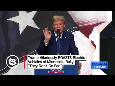 Trump goes on Hilarious Rant about EV's and "All-Electric Army Tanks"