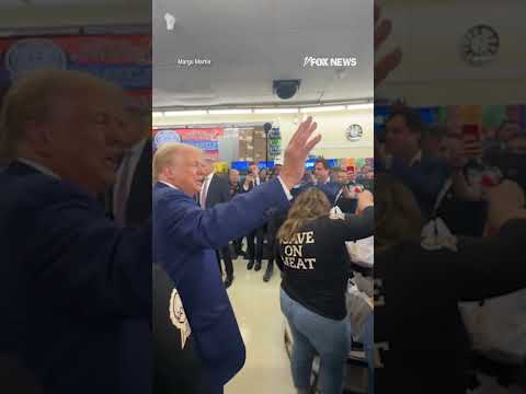 Trump surprises mom of three with gift at grocery store