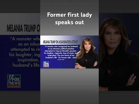 Melania Trump issues statement following Trump's assassination attempt #shorts