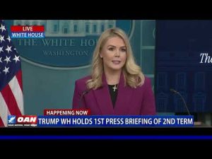 Trump Administration's First White House Press Briefing, Led By Press Secretary Karoline Leavitt